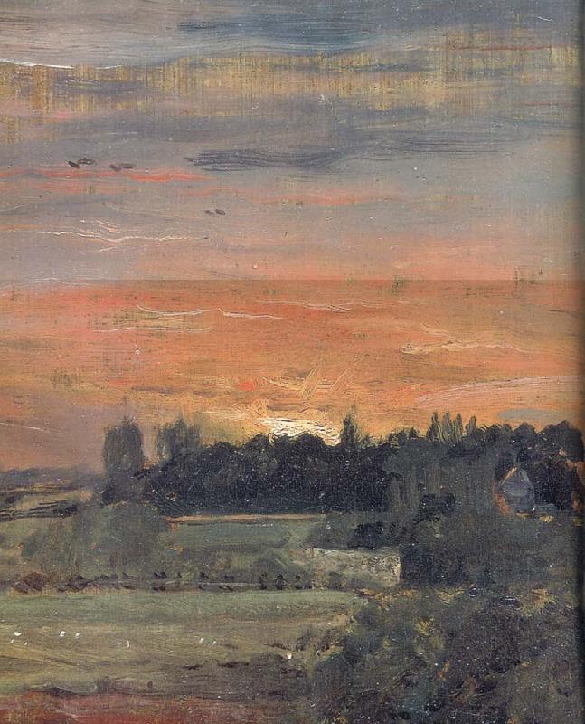 John Constable View towards the rectory Spain oil painting art